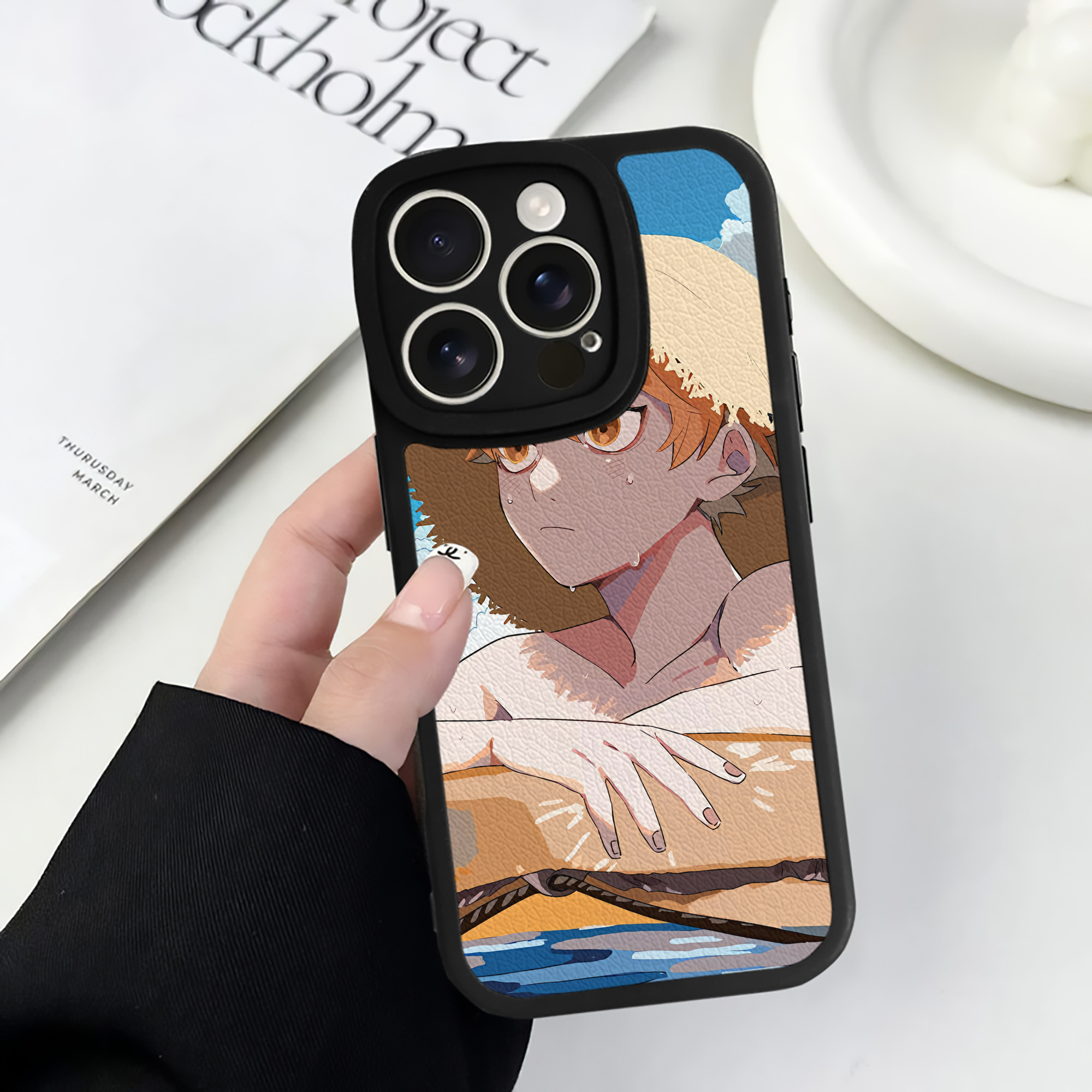 （画像用） ハイキュー!! Haikyu!! 【iPhone 16シリーズ対応】シリコンスマホケース（レザー調） 材質：シリコン